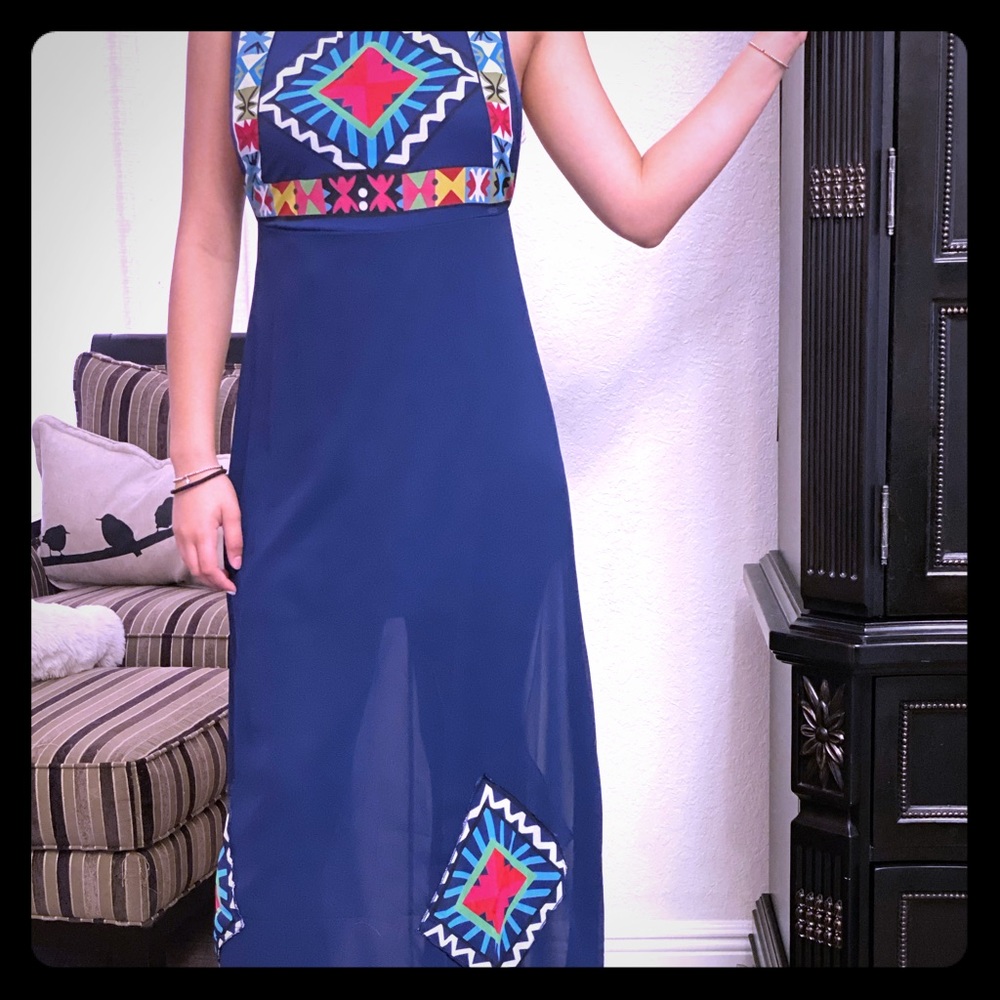 Boho style maxi dress. NWOT.